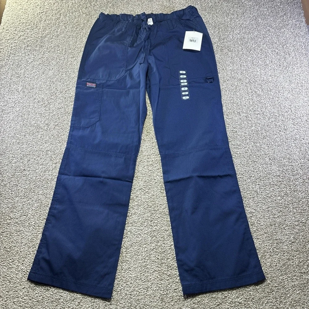 NWT LOT OF 5 Five Cherokee Workwear Scrub Pants Womens Small Elastic Drawstring - Picture 4 of 8